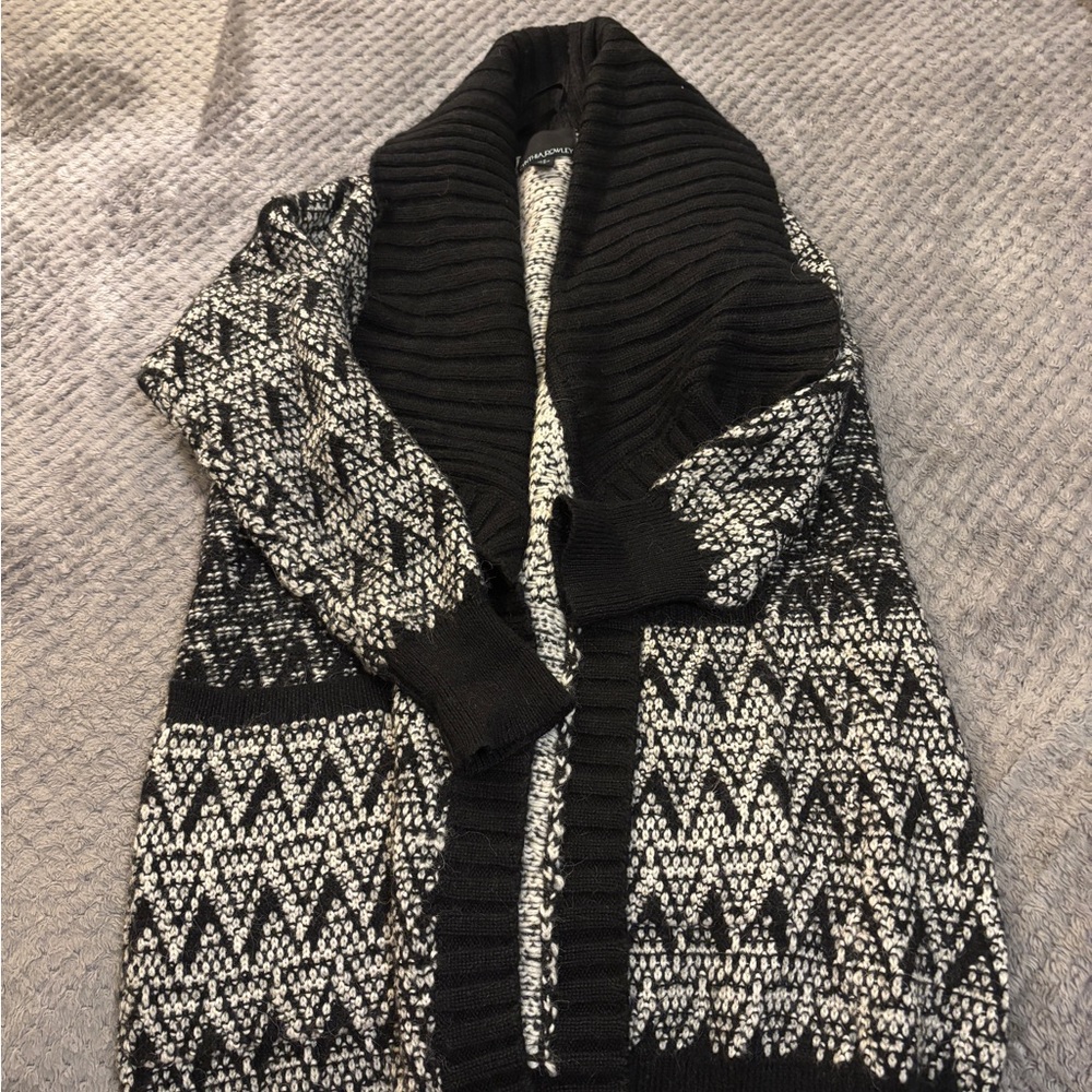 Cynthia Rowley Black and White Cardigan